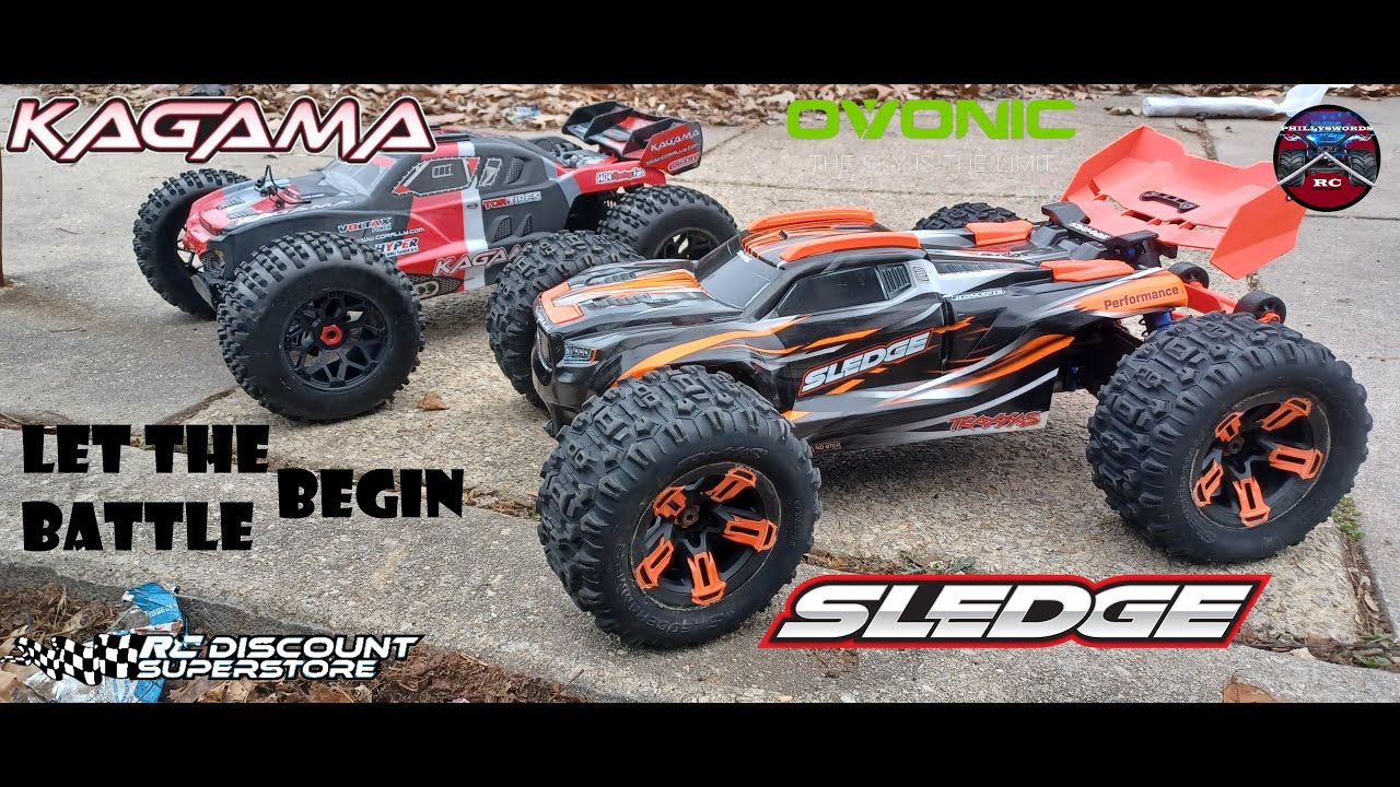 Team Corally Kagama vs Traxxas Sledge WOW - YouTube