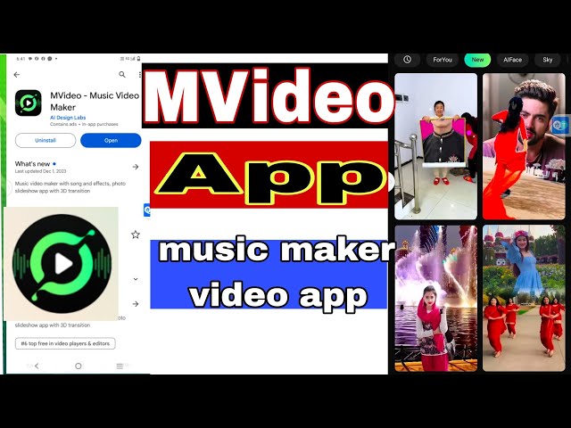 Useful MVideo Music 🎵 MVideo App | |best video editing app class=