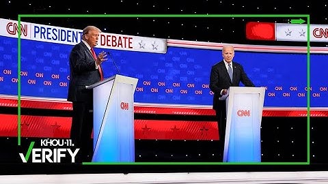 VERIFYING claims from the presidential debate between Trump and Biden