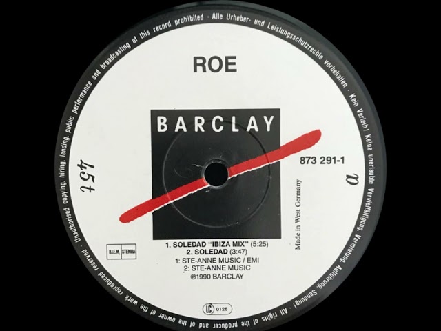 Roe - Soledad (Classic Disco 1990- Remix) HQ Audio class=