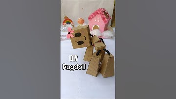 #diy cardboard ragdoll tutorial 💖✨ #paperdoll #tutorial #rugdoll #craft #fy #trend