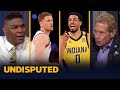 Tyrese Haliburton, Pacers shoot NBA-record 67 percent to eliminate Knicks | NBA | UNDISPUTED