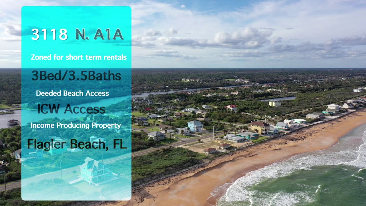 Oceanfront Home For Sale in Flagler Beach YouTube
