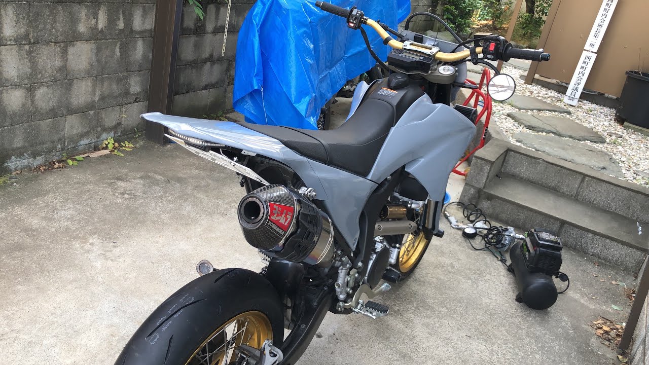 ヤマハ WR250X ヨシムラRS-4+SP忠男POWER BOXカスタム発進加速 - YouTube