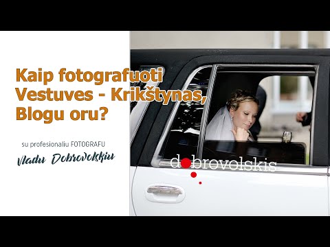 Video: Kaip Fotografuoti Vestuves