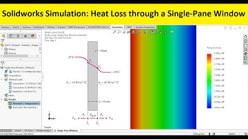 Solidworks thermal analysis | Heat Loss through a Single-Pane Window