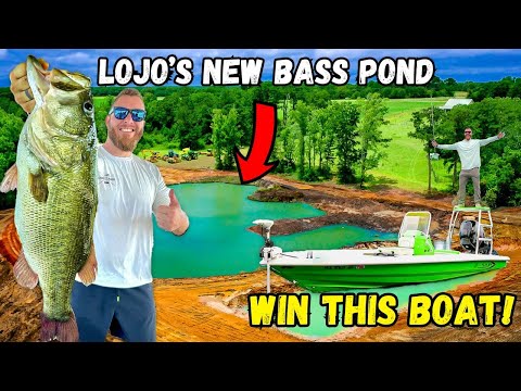 LoJo's New Bass Pond and Boat Giveaway: BTS Exclusive!