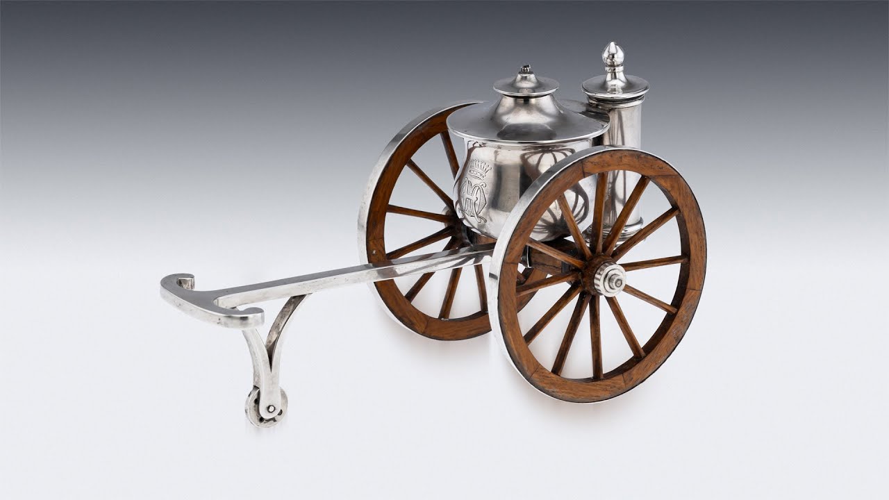 ANTIQUE 19thC NOVELTY SOLID SILVER TABLE LIGHTER BY E H  STOCKWELL c.1870