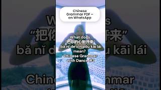 #3/100 Chinese Grammar Points ｜What does “把ba” mean?