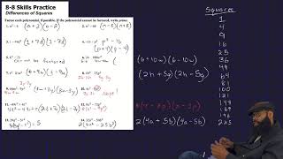 McGraw Hill Algebra 1, Chapter 8, Lesson 8