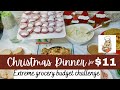 I MADE CHRISTMAS DINNER FOR $11 | EXTREME GROCERY BUDGET CHALLENGE