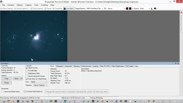 SharpCap Pro 3.2  LiveStacking of M42 using CameraFolder