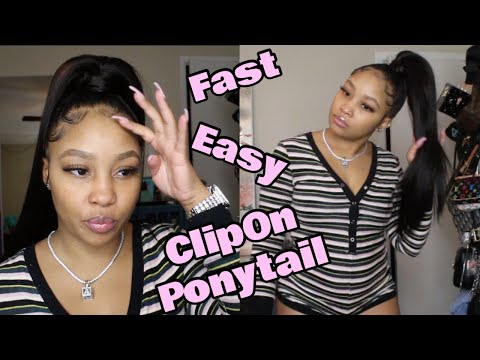 video about Ponytail Extensions 1B# Off Black