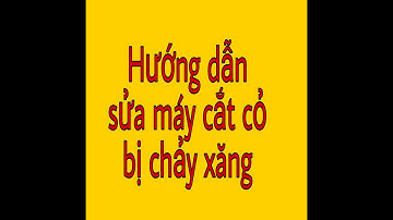 Sửa máy cắt cỏ bị chảy xăng, hướng dẫn sửa máy cắt cỏ. hướng dẫn sửa chế bình xăng con.