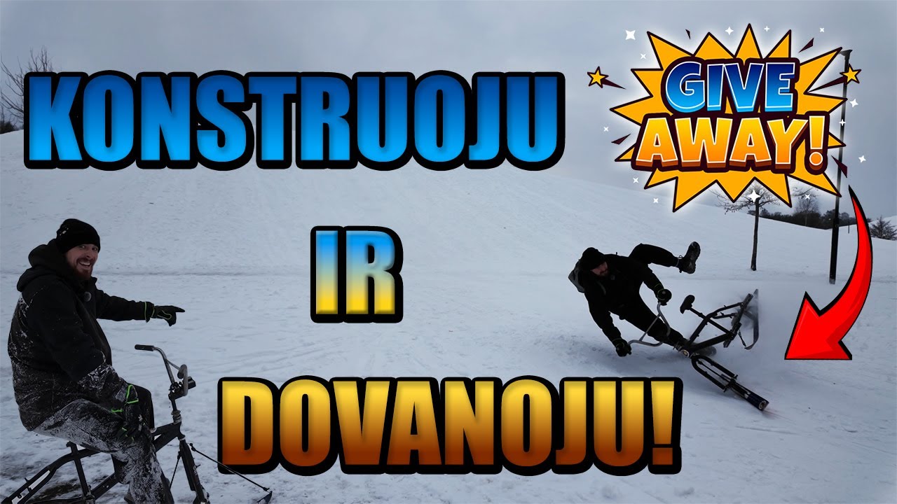 Pagaminau sniego dviratį, kurį dovanoju Tau!🎁❄️