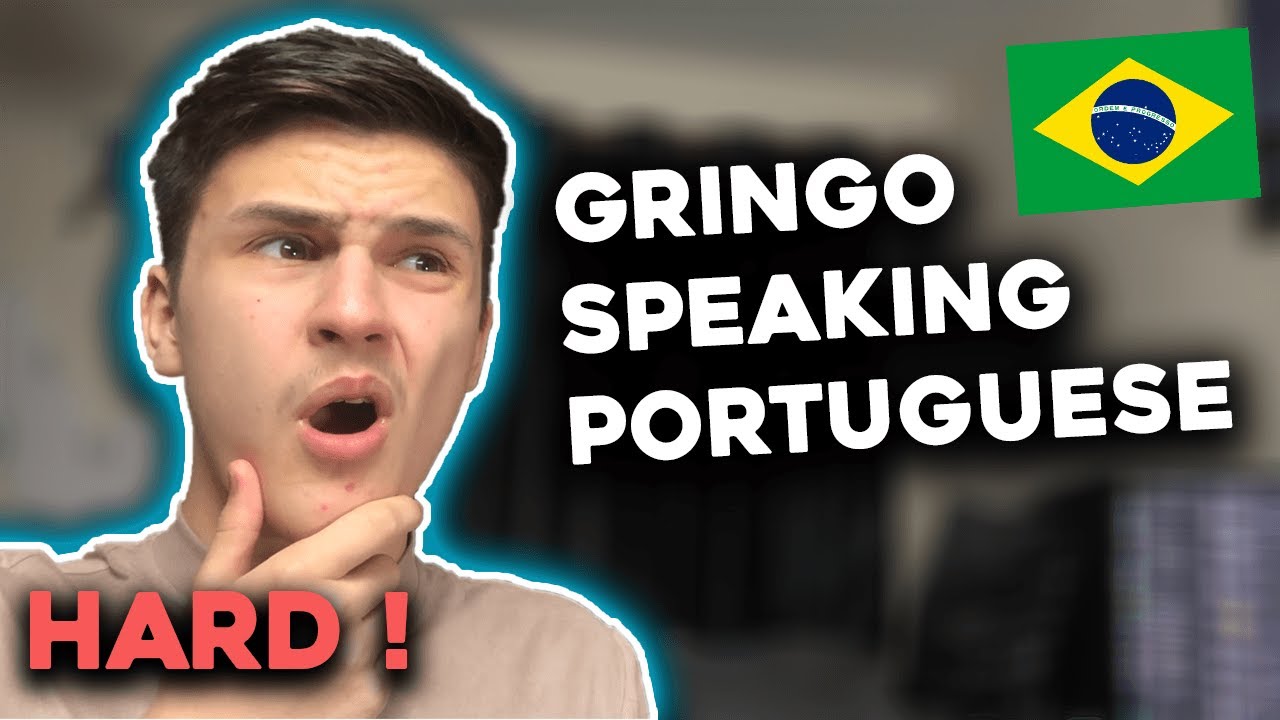 British Guy Speaking Portuguese (Brazil) - GRINGO LEARNING PORTUGUESE !