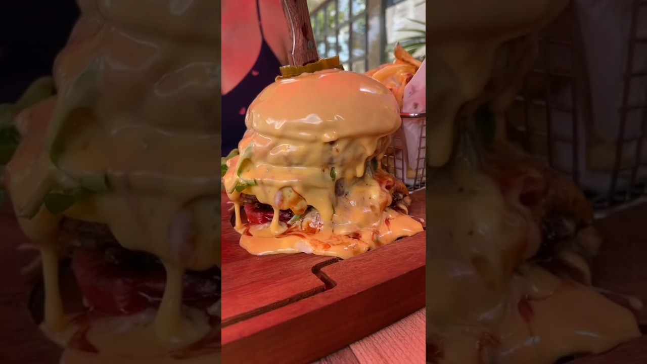 Hamburgers With My Husband: KX Burger & Beyond in Astoria, Queens! 🍔🤯 Crazy Burger! #DEVOURPOWER