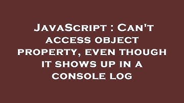 JavaScript : Can