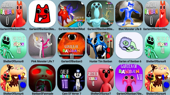 Garten Of Banban 0 Mobile Vs Banban 0 Steam Vs Banban 0 Fanmade, Garten Of Banban 8, Care Of Ver7+8