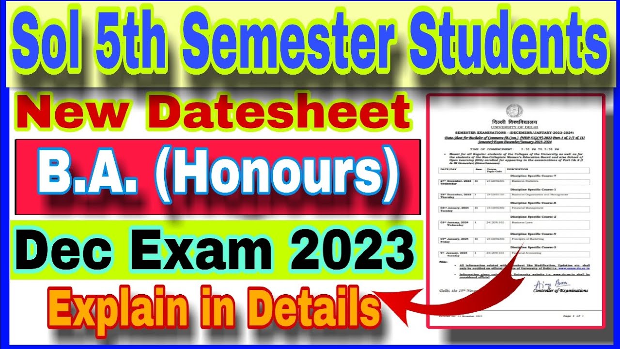 du-sol-5th-semester-b-a-hons-new-datesheet-explain-sol-5th