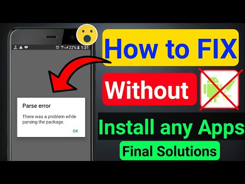 Parse Error fix Android without apk editor || there was a problem parsing the package | parse error