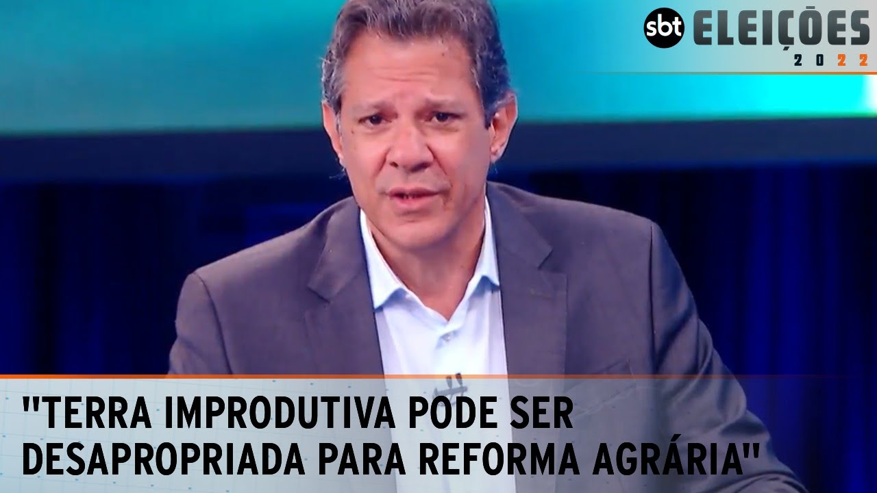 Terra improdutiva pode ser desapropriada para fins de reforma agrária, afirma Haddad