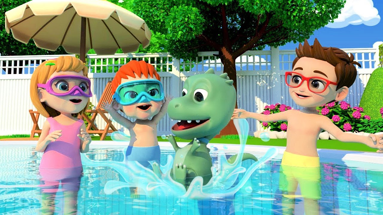 Swimming Pool Song | Baby Shark Song and MORE Nursery Rhymes & Kids ...