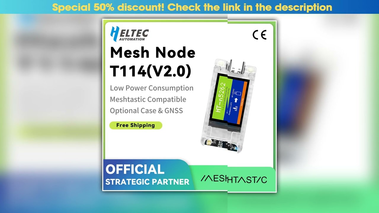Heltec T114 V2 Meshtastic Tracker Nordic nRF52840 SX1262 GPS LoRaWAN LoRa Arduino Positioning