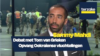 Sammy Mahdi | Ter Zake  Debat met Tom van Grieken over opvang Oekraïense vluchtelingen