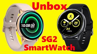 SG2 Smart Watch Unboxing Review - AMOLED Screen / IP68 waterproof - Samsung  Galaxy Watch Active copy - YouTube