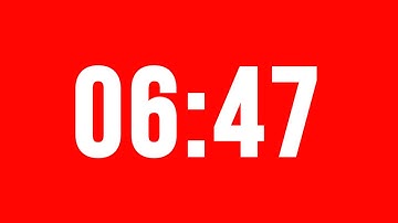 6 Minute 47 Second Timer With Alarm Without Music