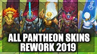 All Pantheon Skins Rework 2019 (League of Legends)