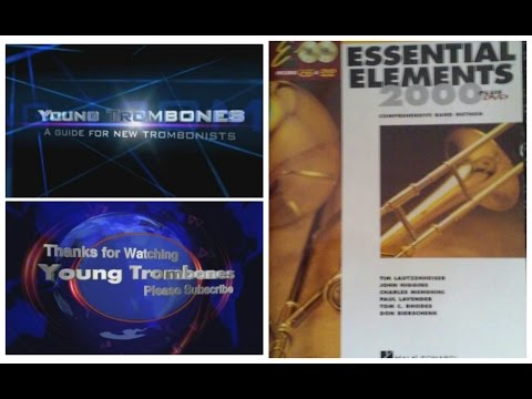 Trombone Method Page 4 of Essential Elements 2000 Book 1