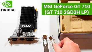 Замена старой видеокарты на MSI PCI-Ex GeForce GT710 2048MB из Rozetka