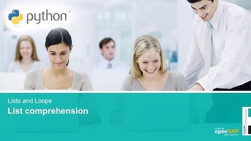 Python for Beginners - Week 2 Unit 8 - List comprehension