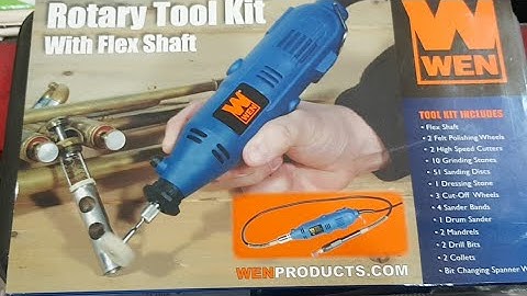 Wen Rotary Tool Kit With Flex Shaft Unboxing & Test