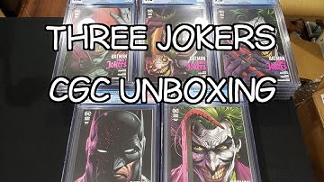 25 Book CGC Unboxing // Three Jokers