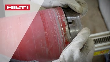HOW TO mount and demount the Ring - Hilti X-CM Diamond Core Bit [Generation 1]