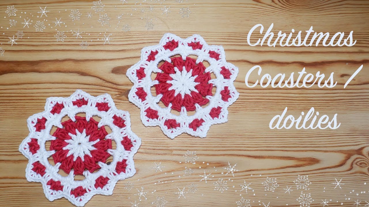 Christmas coasters pattern: Crochet pattern