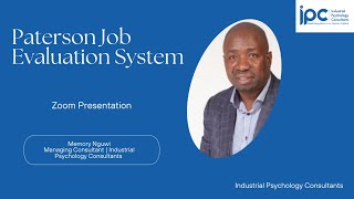 Paterson Job Evaluation system