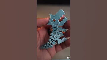 3D Printed Flexi Rex   Ender 3 Pro  4K  3D Printing Timelapse