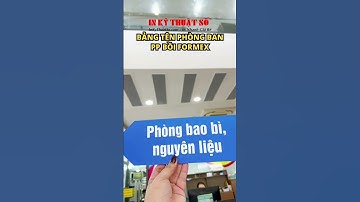 In bảng tên phòng ban PP formex gắn tại nhà máy phân xưởng làm việc - INKTS2181