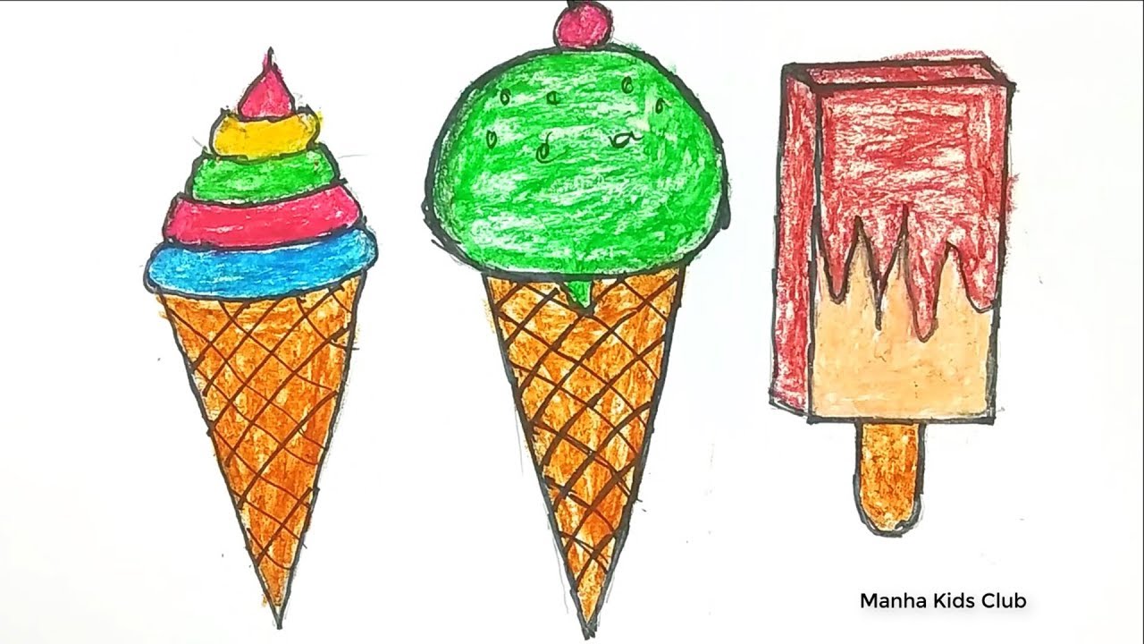 Rainbow Ice Cream Coloring Pages / 74 Summer Coloring Pages Free