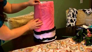 How to make a Diaper Cake - Dress for baby shower