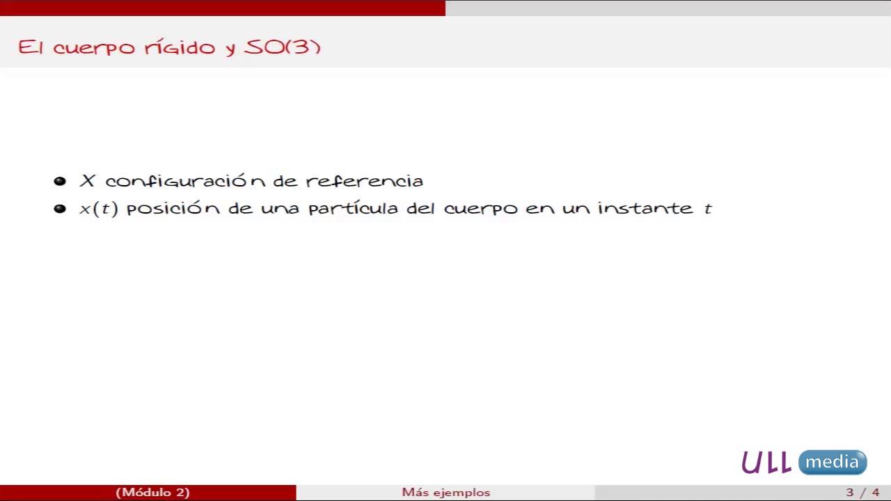 la laguna de la niña encantada leyenda MOOC Geometría y Mecánica: Una introducción. Módulo 2. Vídeo