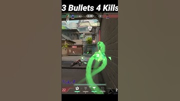 3 Bullets, 4 Kills Clutch #shorts