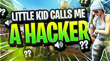 LITTLE KID Call me A HACKER ON FORTNITE Battle Royale! Getting "BANNED" FROM XBOX?!