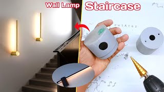 How To Make A Led Linear Light At Home Wall Sconce Led Light New Staircase Wall Lamp Ideas