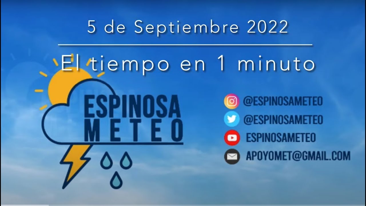 5 de septiembre de 2022 pronóstico meteorológico para Región de