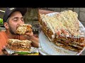 Super huge 5 layers hill sandwich of nagpur indian street food